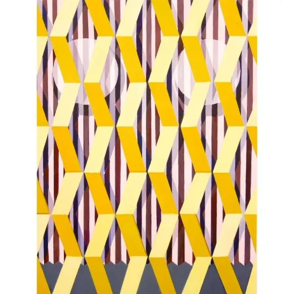 Annika Johansson's art painting "Mystical Draperie Grid"
