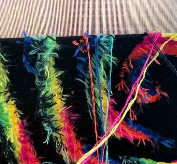 Alex Trochut custom rugs handmade process weaving