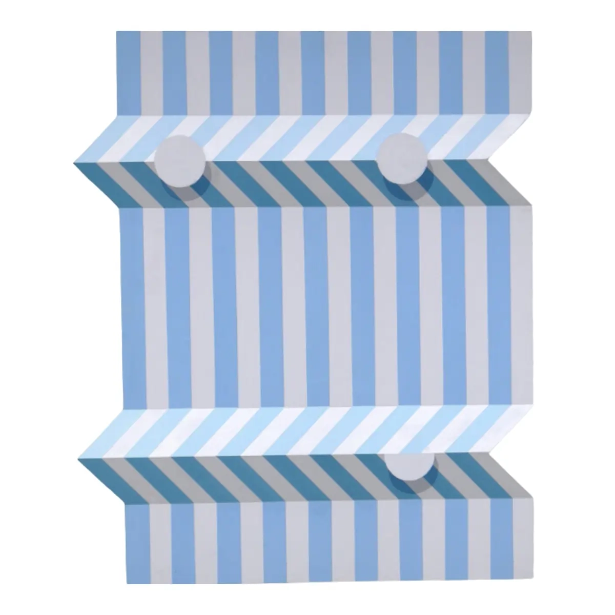 Annika Johansson White Blue Stripes