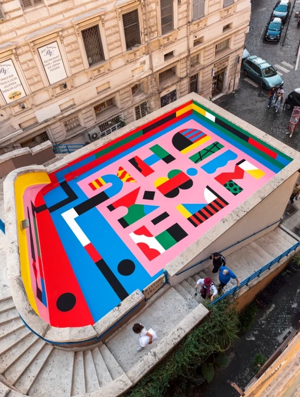Camilla Falsini Mural Alfabeti Terrazza