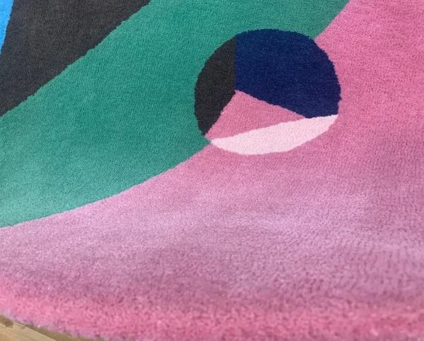 Closeup to Cycles by Zawada Affordances Rugs