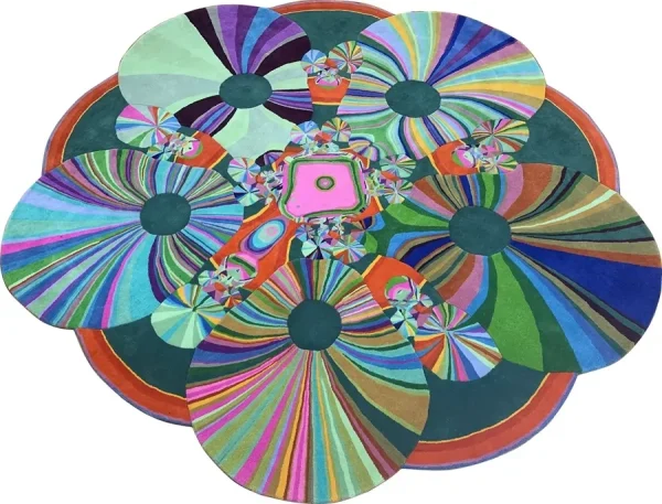 Custom art rug by Annie and Jonathan Zawada Gary Ha incredible rug