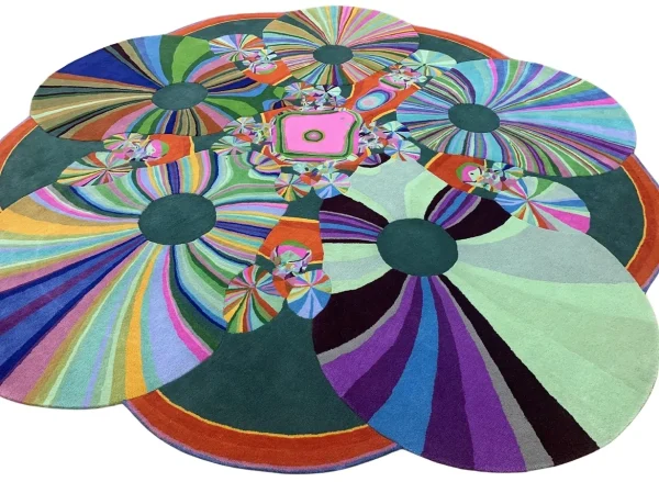 Handmade custom rug Gary Ha designed by Australian Annie and Jonathan Zawada