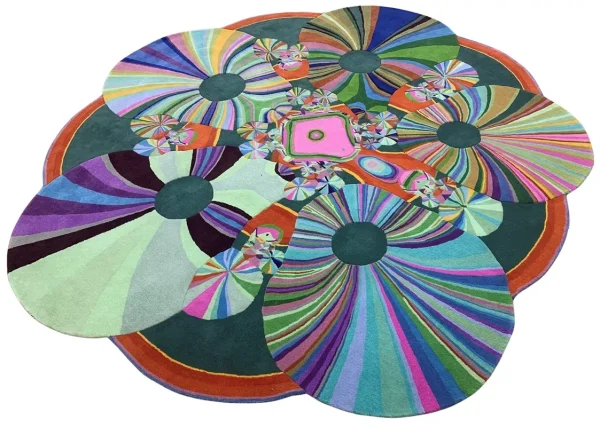 Custom art rug by Annie and Jonathan Zawada Gary Ha incredible rug