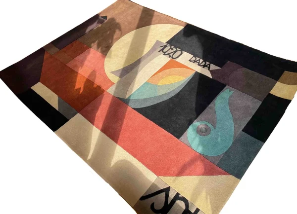 Sophie Taeuber-Arps Gemälde „Dada-Komposition 1920” als handgefertigter Teppich von Rug Your Life