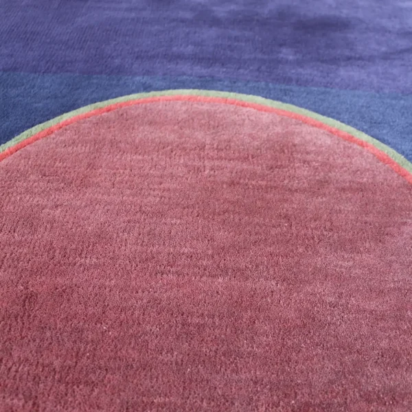 Nahaufnahme des rosa-roten Kreises auf dem Teppich nach Kandinsky Fazit