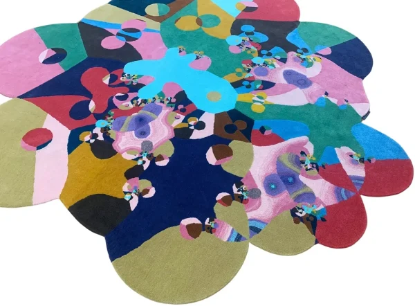 Zawada Affordances Rugs Cycles handmade rug irregular shape