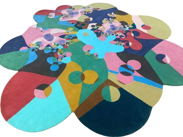 Zawada Affordances Rugs Cycles handmade rug irregular shape