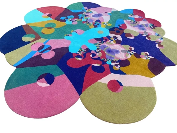 Zawada Affordances Rugs Cycles handmade rug irregular shape