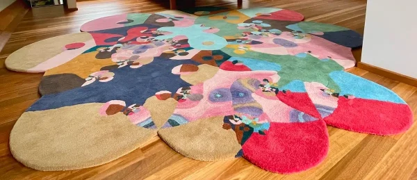 Zawada Affordances Rugs Cycles handmade rug irregular shape
