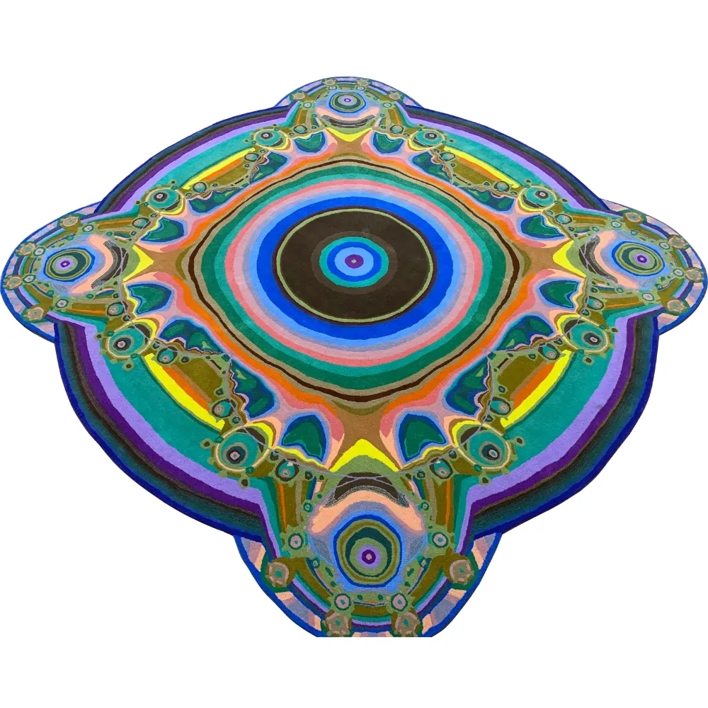 Alfombra de diseño fractal diseñada por Zawada Serie Affordances «Polar Belly»